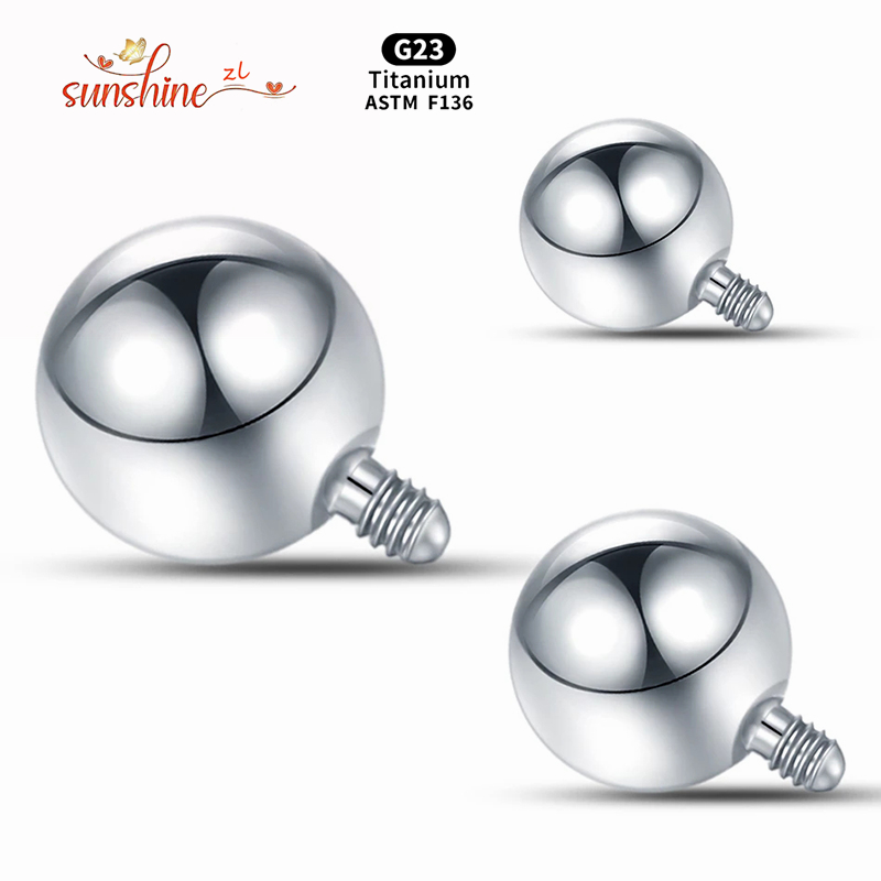 1 Buah Bola Berulir Internal B - Body Jewelry Replacement Ball ulasan dan harga