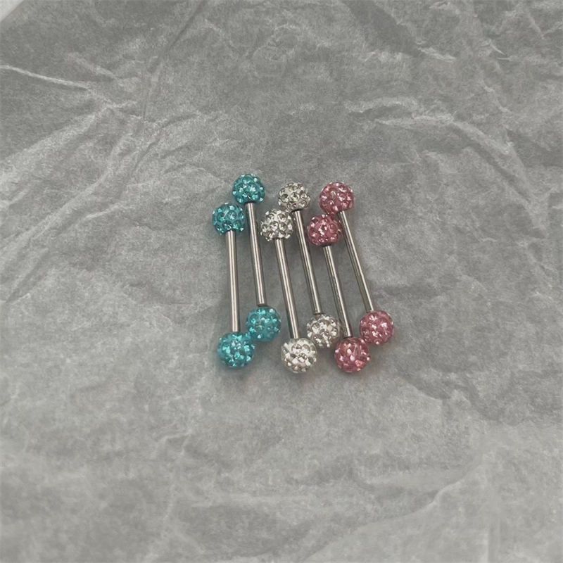 Cincin Lidah Titanium Steel de - Body Jewelry Replacement Ball ulasan dan harga