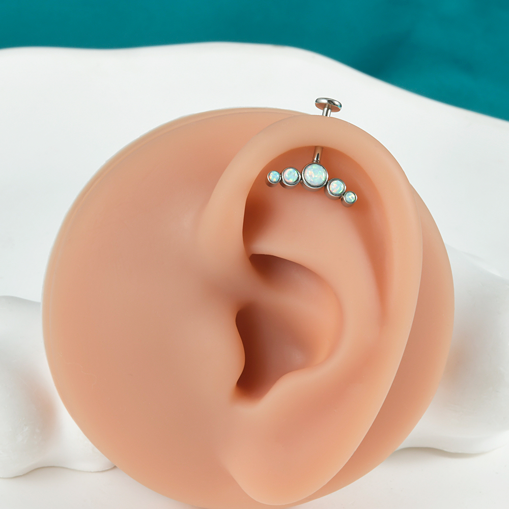 1 buah bedah baja CZ permata O - Body Jewelry Surgical Steel ulasan dan harga